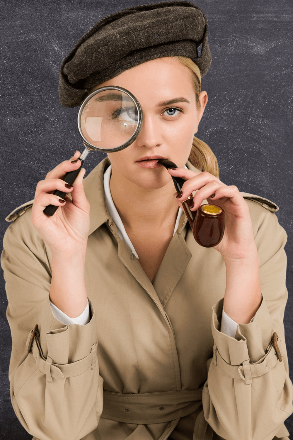 Female Office Halloween Costume Detective